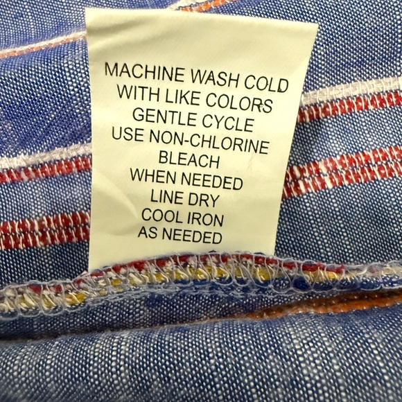 Blue Island Striped Multicolor Wrap Cover Up Dress XS Boho Beach EUC - Picture 5 of 7